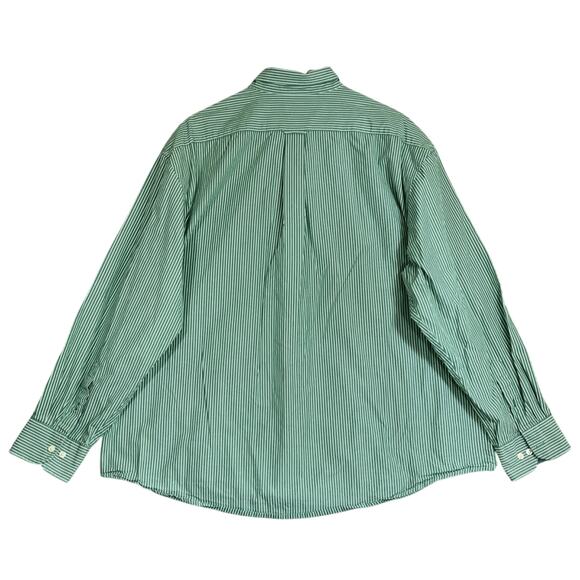 Lot Of 2 IZOD Men's 2XL Button-Down Long Sleeve Shirts Flip Cuffs Plaid Stripes - Picture 5 of 13